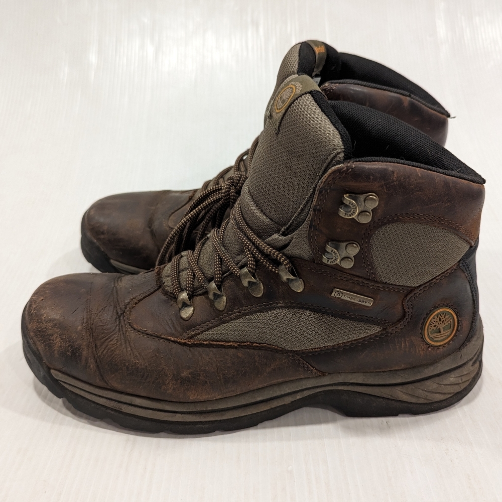 TIMBERLAND Men's Chocorua Trail mid brown leather waterproof hiking boots - Picture 4 of 14
